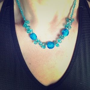 Turquoise beaded necklace